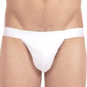 HOM, Klassieke Tanga Slips, Heren - wit - XXL