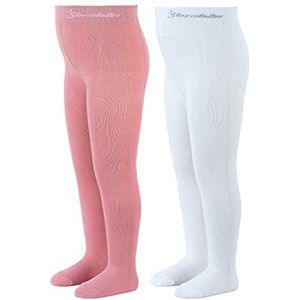 Sterntaler Baby-meisjes effen dubbelpak panty, roze, 56 cm