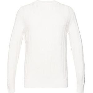 ESPRIT Collection Heren 112EO2I309 trui, 110/UFF wit, XL, 110, gebroken wit, XL