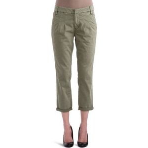 Calvin Klein Pleated Chino Garment Dye Satin Jeans voor dames, groen (Plumber - Mud Green), maat 31, groen (Plumber - Mud Green), 31