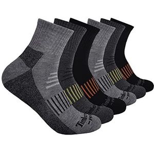 Timberland PRO Men's 6-Pack Quarter Socks, Multi (6 Pack), X-Large
