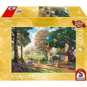 Schmidt Spiele 57399 Thomas Kinkade, Disney, Winnie The Pooh II, puzzel met 6000 stukjes