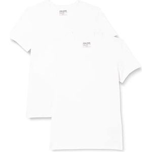 BLEND Heren T-shirt O-hals, Wit - Weiß (Wit 70002), S