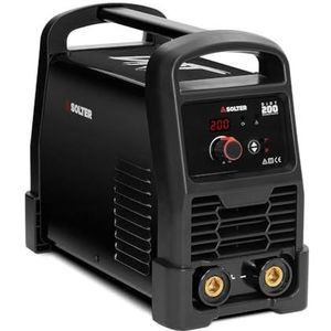 Solter DIRT inverter-lasapparaat, 200 A, TIG/MMA-technologie, liftarc en Arc-sensor, nauwkeurige digitale regeling, compatibel met aluminium elektroden en elektrische generatoren