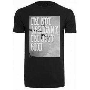 Mister Tee Heren T-Shirt I'm Not Arrogant I'm Just Good Tee Black S, zwart, S