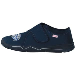 Superfit Benny Pantoffels voor jongens, Blauw wit 8000, 32 EU