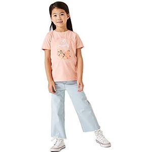 Garcia Kids Meisjes-T-shirt met korte mouwen, perzikoranje, 128/134, Peach Oranje, 128 cm