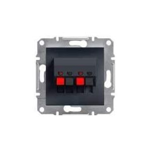 ASFORA EPH5700171 schneider electric 3606480729911 luidsprekeraansluiting dubbele frameloze antraciet