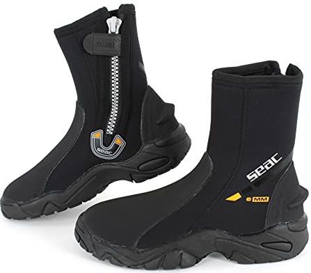 Seac Pro HD 6mm Neopreen Wetsuit Laarzen met Rits aan de zijkant, XX-Small