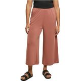 Urban Classics Damesbroek, modal culotte, brede 3/4 broek voor vrouwen, met elastische band, verkrijgbaar in vele kleuren, maten XS - 5XL, terracotta, 5XL