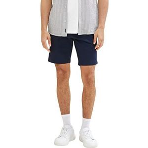 TOM TAILOR Slim chino bermuda shorts voor heren met stretch, 10668 - Sky Captain Blue, 28