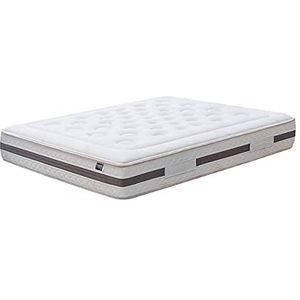 KUO Dream Bio Natuurmatras, natuurlijke bekleding van katoen en bamboeweefsel, lendensteun van latex, dikte 27 cm, 150 x 190 cm