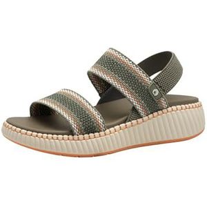 Jana SAGE Comb Vegan platte damessandalen, 37 EU, Sage Comb, 37 EU