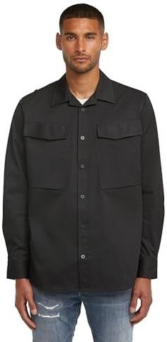 Cargo Pocket Regular Shirt ls, Zwart (Dk Black D26942-e062-6484), XS