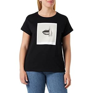 Sisley T-shirt voor dames (verpakking van 2 stuks), Black 100, S