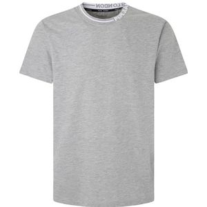 Pepe Jeans Heren Warian T-shirt, Grijs (Donker Grijs Marl), L