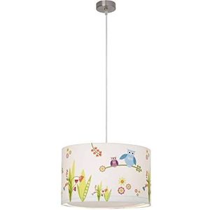 BRILLIANT lamp Birds hanglamp 40 cm wit/gekleurd | 1x A60, E27, 60W, geschikt voor standaardlampen (niet inbegrepen) | Schaal A ++ tot E | In hoogte verstelbaar/kabel inkortbaar
