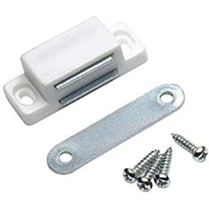 Bulk Hardware BH05127 Heavy Duty Magnetische Kast Vang Grote 14lb Trek, Wit
