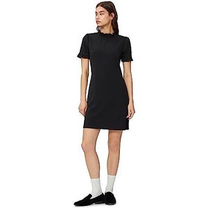 Koton Dames Ruffled korte mouw mini-jurk, 999 (zwart), M