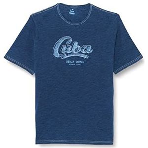 Pioneer T-shirt met ronde hals voor, Indigo Washed., S