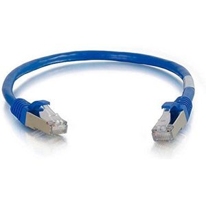 C2G 15m Cat5e Booted Shielded (STP) netwerk Patch kabel - Blauw