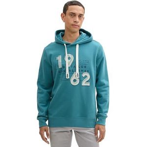 TOM TAILOR Sweatshirt voor heren, 31666 - Tropical Teal, XL