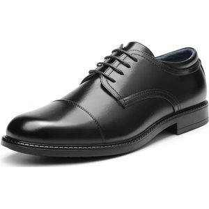 Bruno Marc Zakelijke herenschoenen, derby veterschoenen, kostuumschoenen, zwart, 48 EU