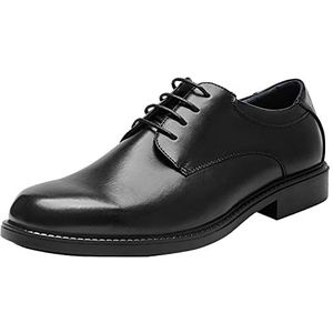 Bruno Marc Zakelijke herenschoenen, derby veterschoenen, kostuumschoenen, zwart, 48 EU