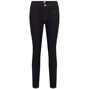 BOSS Dames Jeans broek Skinny Crop 4.0, Donkerblauw, 25
