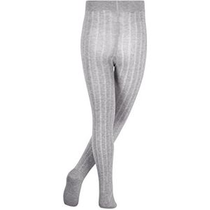 FALKE Uniseks-kind Panty Classic Rib K TI Katoen Dun eenkleurig 1 Stuk, Grijs (Light Grey 3400), 98-104