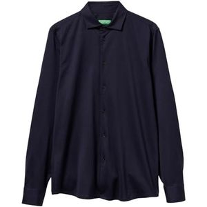 United Colors of Benetton heren overhemd, Blauw, XL