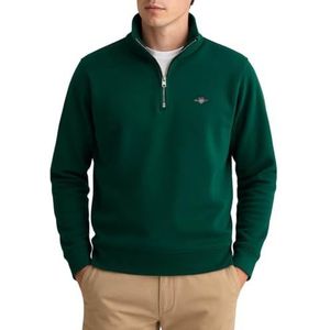 GANT REG Shield Half Zip Sweat, Deep Forest Green, 4XL