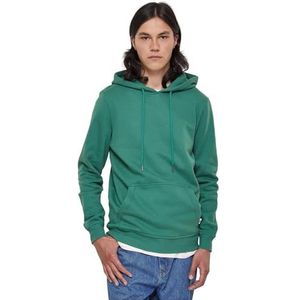 Urban Classics Heren capuchontrui van biologisch katoen Organic Basic Hoody, sweatshirt met capuchon voor mannen in vele kleuren, maten S - 5XL, leaf, M