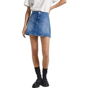 Pepe Jeans Britney Noughties Rok voor dames, Blauw (Denim), S