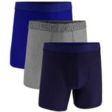 Men's Under Armour Performance Tech Mesh 6"" 3 Pack Solid Boxer Briefs