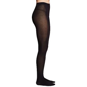 ESPRIT Dames Panty Cotton W TI Katoen eenkleurig 1 Stuk, Zwart (Black 3000), 44-46