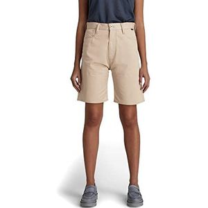 G-STAR RAW Dames Type 89 Long Shorts, beige/kaki (Westpoint kaki C962-c531), 27W Regular