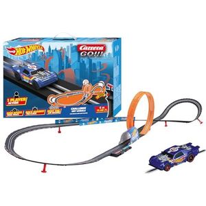Carrera GO!!! Hot Wheels - Blauw Night Shifter vs. Rood HW50 Concept - Racebaan 6m Racebaan