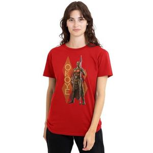 Black Panther Wakanda Forever Okoye dames T-shirt, rood, XX-Large, Rood, XXL