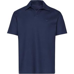 Trigema - TRIGEMA Oversized Poloshirt - Navy - 100% Katoen