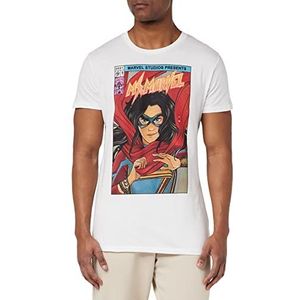 Marvel UXMISSMTS007 T-shirt, wit, XS, heren, Wit., XS