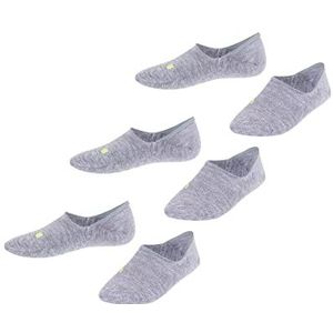 FALKE Uniseks-kind Liner sokken Cool Kick Invisible 3-Pack K IN Ademend Sneldrogend Onzichtbar eenkleurig 3 paar, Grijs (Light Grey 3400), 35-38