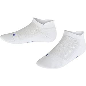 FALKE Uniseks-kind Korte Sokken Cool Kick Sneaker K SN Ademend Sneldrogend Kort Eenkleurig 1 Paar, Wit (White 2000), 31-34