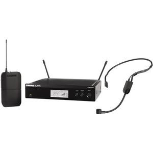 Shure BLX14R/P31 UHF Draadloos microfoonsysteem voor sprekers, kunstenaars, presentaties - 14 uur batterijduur, 100 m bereik, PGA31 headset-microfoon, single-kanaals rack-mount-ontvanger, K3E band