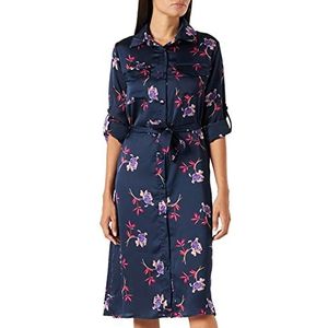 Liquorish Vrouwen Bloemen Print Shirt Jurk in Navy Wedding 8