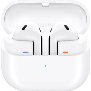 SAMSUNG Galaxy Buds 3 AI True Wireless Bluetooth-oordopjes, geluidsoptimalisatie, realtime tolk, ruisonderdrukking, opnieuw ontworpen pasvorm, aanraakbediening, Latijns-Amerikaanse versie (wit)