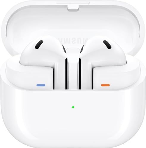 SAMSUNG Galaxy Buds 3 AI True Wireless Bluetooth-oordopjes, geluidsoptimalisatie, realtime tolk, ruisonderdrukking, opnieuw ontworpen pasvorm, aanraakbediening, Latijns-Amerikaanse versie (wit)