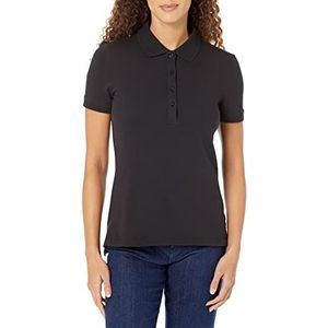 Amazon Essentials Poloshirt met korte mouwen, zwart, XS