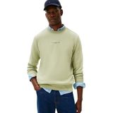 TOMMY HILFIGER Sweatshirt  pastelgroen / zwart
