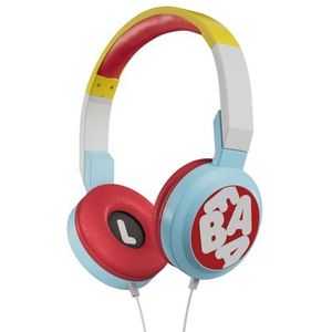 FABA Verstelbare kabelgebonden hoofdtelefoon voor kinderen van 3 tot 10 jaar, geluidsbegrenzing tot 85 dB, opvouwbaar